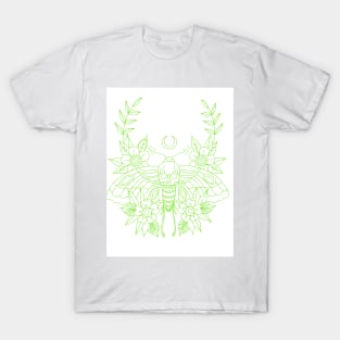 Death Moth with Flowers T-Shirt